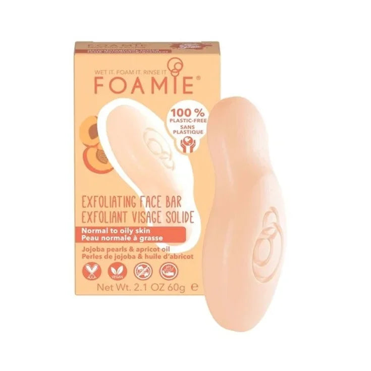 

Foamie Solid Exfoliating Soap for Normal and Oily Skin More Than A Peeling with Jojoba and Apricot Oil 60g