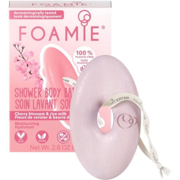 

Foamie Moisturizing Solid Body Soap Cherry Kiss with Cherry Blossom and Rice Milk 80g