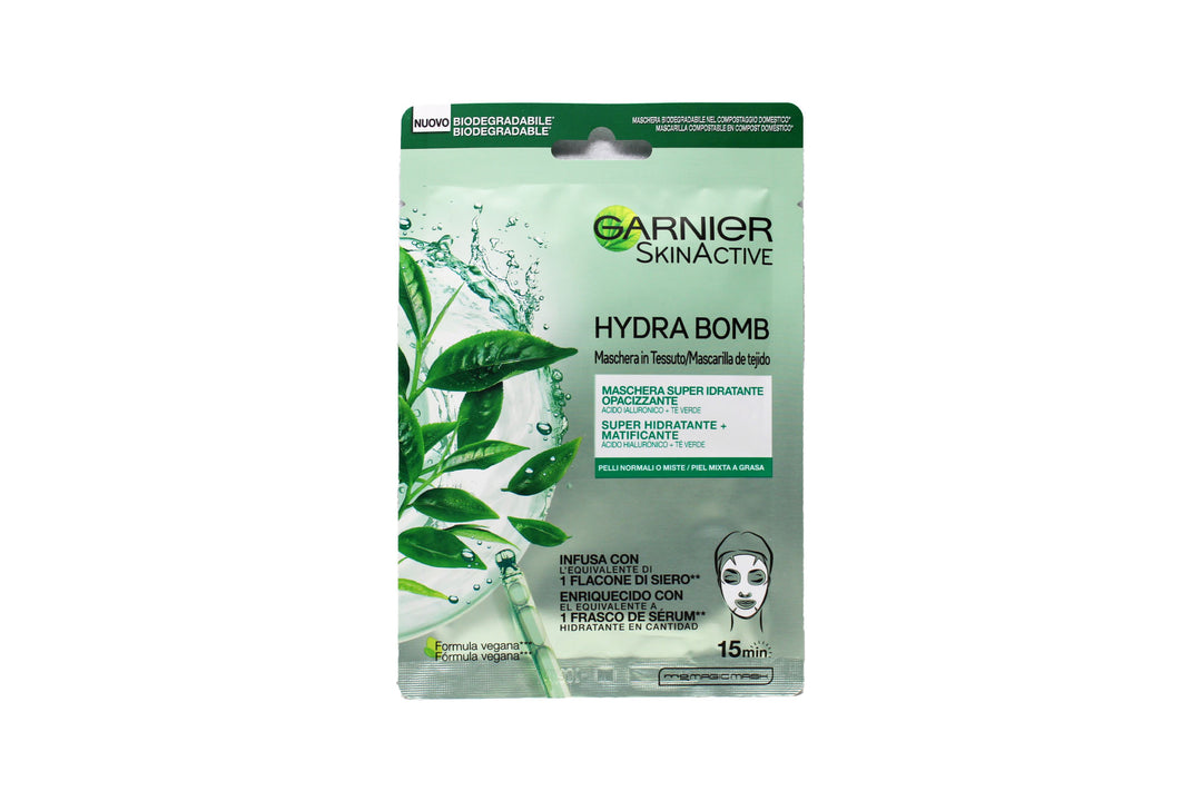 Garnier Skin Active Hydra Bomb Disposable Mask with Super Hydrating and Mattifying Action for Normal to Combination Skin 28g