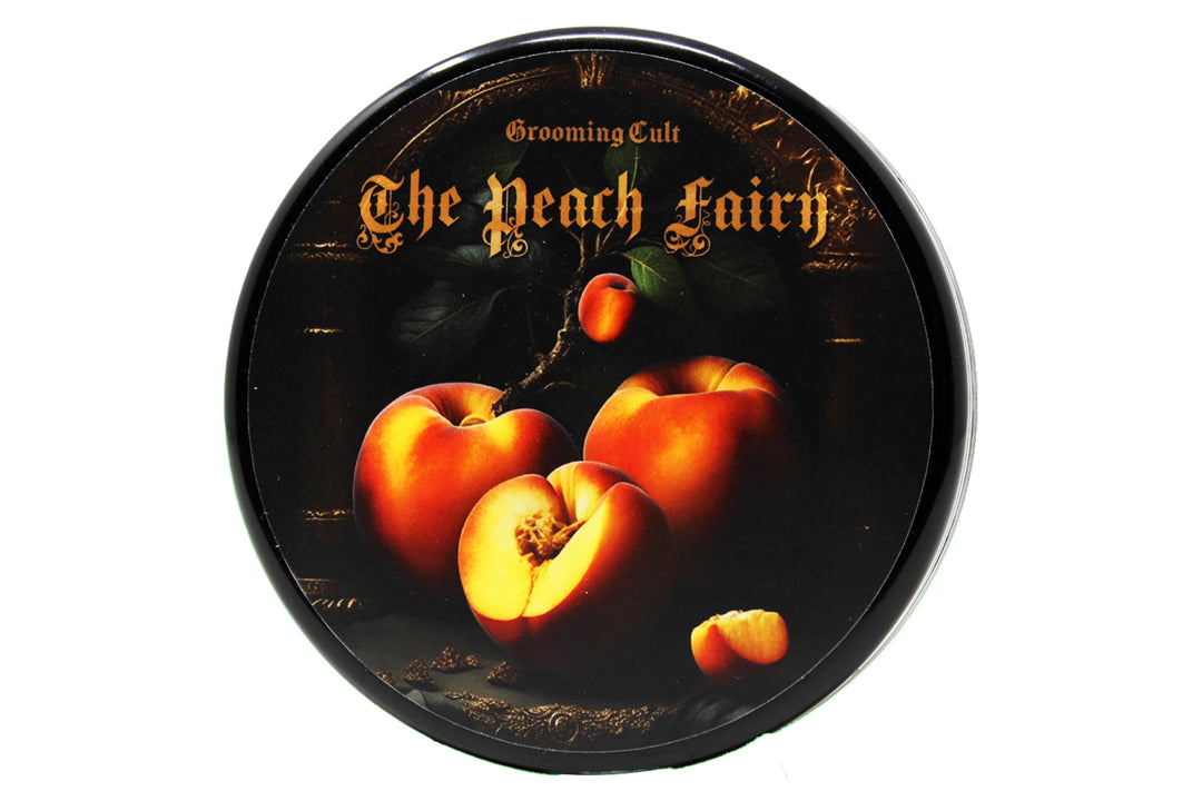 

Grooming Cult is a luxurious, high-quality shaving soap made by The Peach Fairy. This soap, known as Sapone Da Barba Formula Tallow Prometheus 2.1, weighs 114 grams.
