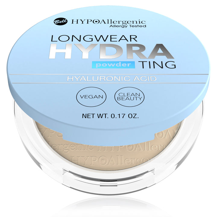 
Hypoallergenic Longwear Hydrating Compact Powder with Hyaluronic Acid 5g 
