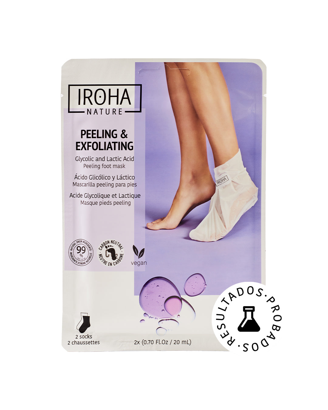 

Iroha Nature Socks Peeling and Exfoliating with Glycolic Acid 2 pieces x 20 ml