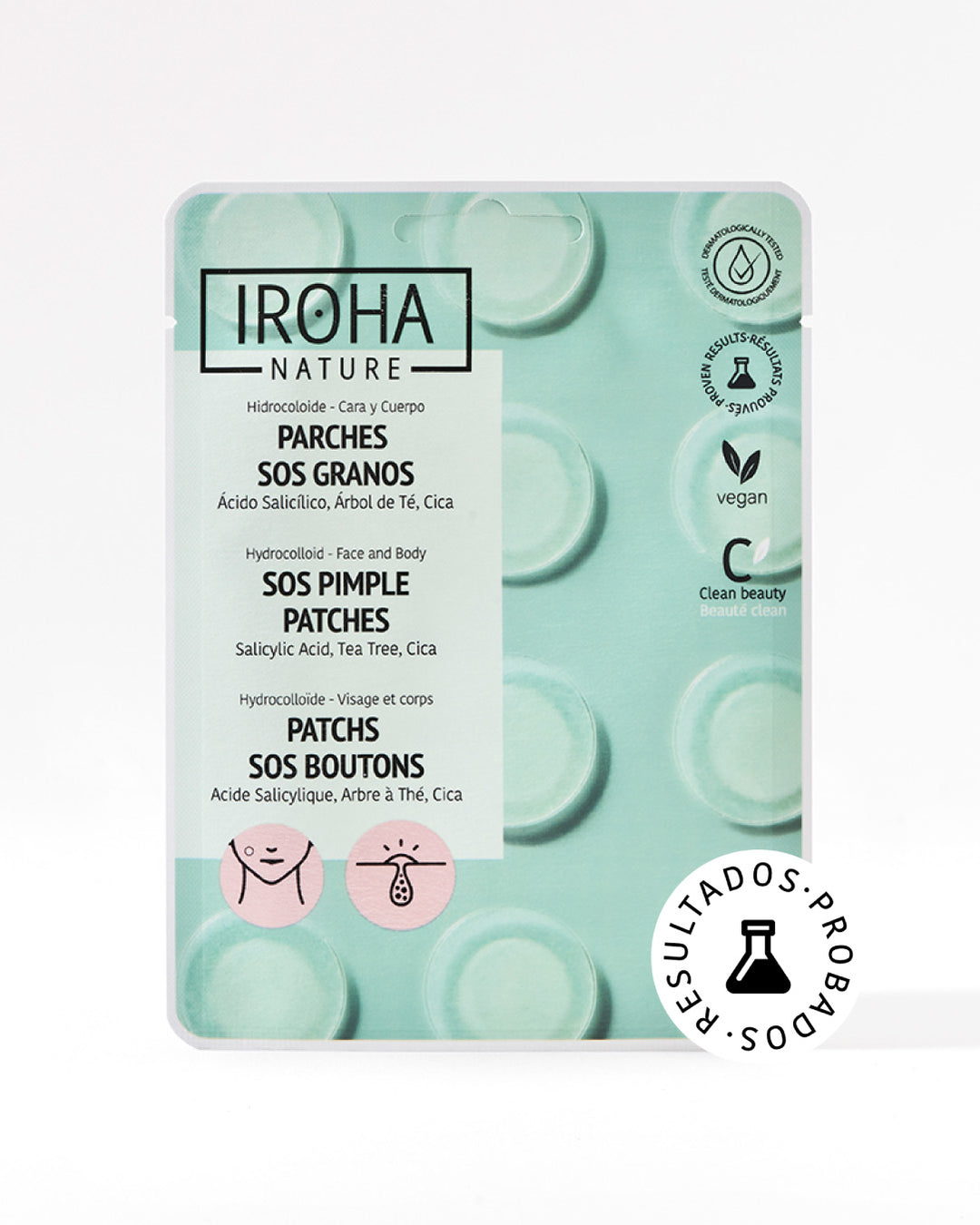 

Iroha Nature Patch SOS Anti-Acne Cereals Control with Salicylic Acid 18 Patches.