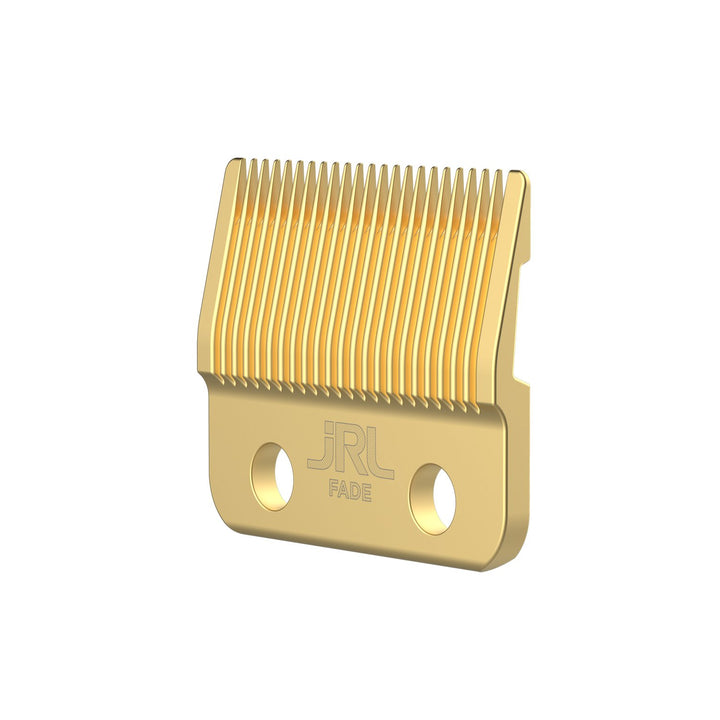 

The Jrl Testina Gold Fade Bf O4G for the Fresh Fade Cordless 2020C Gold clipper is a testina (Italian for head) designed for achieving a smooth and seamless fade haircut. This version boasts a stylish gold finish for added flair.