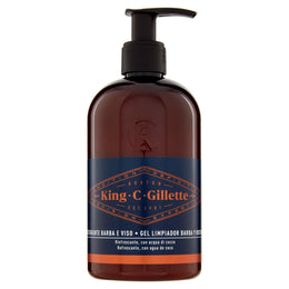 

King C Gillette 3 in 1 Detergent for Beard, Face, and Hair 350ml