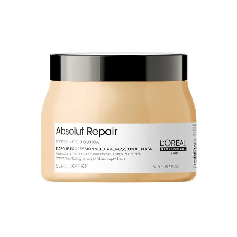

L'Oréal Serie Expert Absolut Repair Protein+Gold Quinoa Restructuring Mask for Dry and Damaged Hair 500 ml.