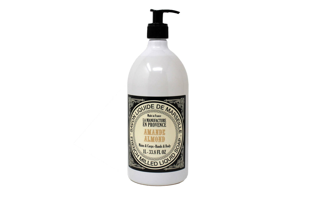 

"The Manufacture En Provence Liquid Hand and Body Soap with Almond, 1000 ml"