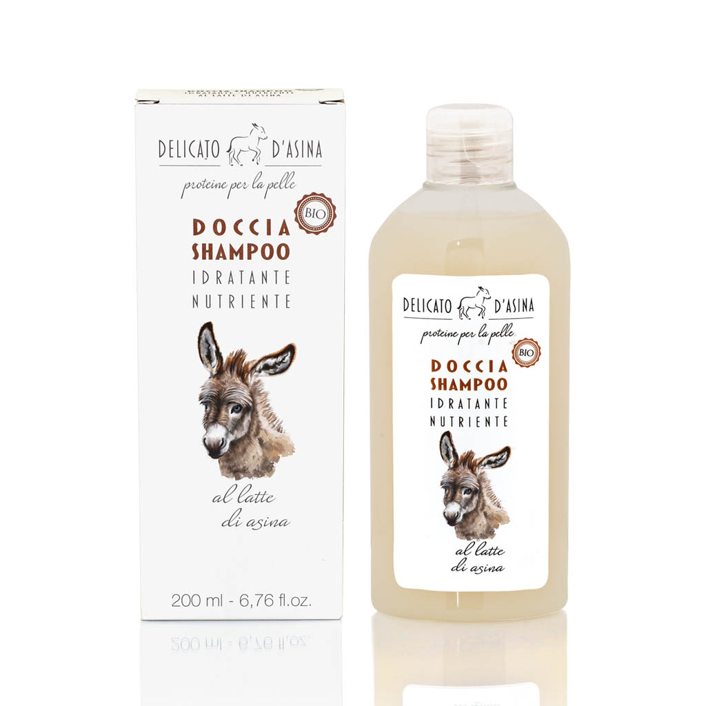 La Dispensa Doccia Shampoo Idratante Nutriente Al Latte Di Asina Per Lavaggi Frequenti 200 ml