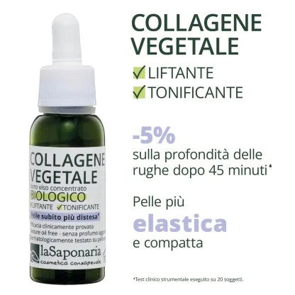 La Saponaria Sérum Visage Concentré Liftant Et Tonifiant Collagène Végétal 30 ml