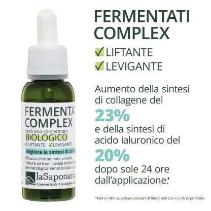Saponaria Fermentati Complex Concentrated Lifting and Smoothing Organic Face Serum 30 ml