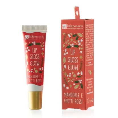 Saponaria Lip Gloss Glow Almonds And Red Fruits 12 ml