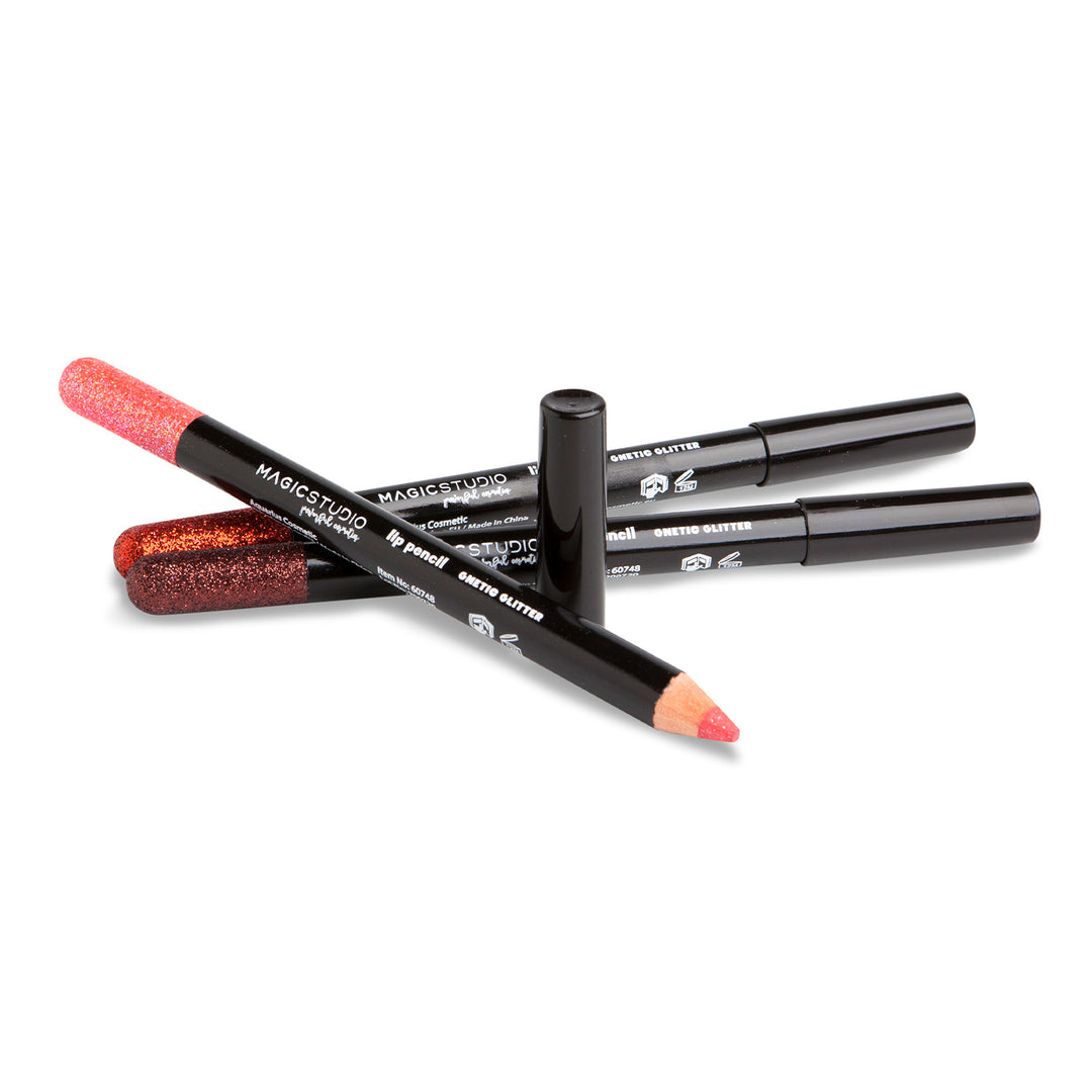 

Magic Studio Lip Pencil Magnetic Glitter is a glittery lip pencil that adds a touch of magic to your lips.