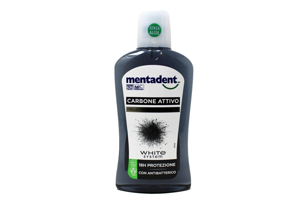 

Mentadent White System Charcoal Activated Mouthwash 500 ml