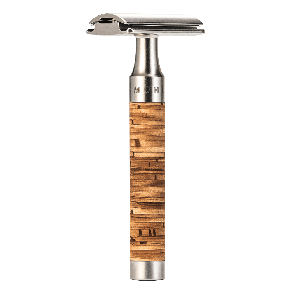 Muhle Rocca R95 Rasoio di Sicurezza Closed Comb Manico in Corteccia di Betulla