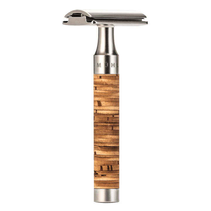 Muhle Rocca R95 Rasoio di Sicurezza Closed Comb Manico in Corteccia di Betulla