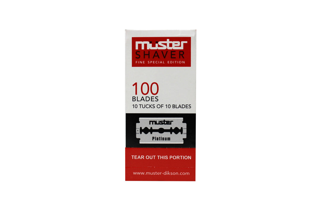 Muster Shaver Platinum Lamette Da Barba Box Da 100