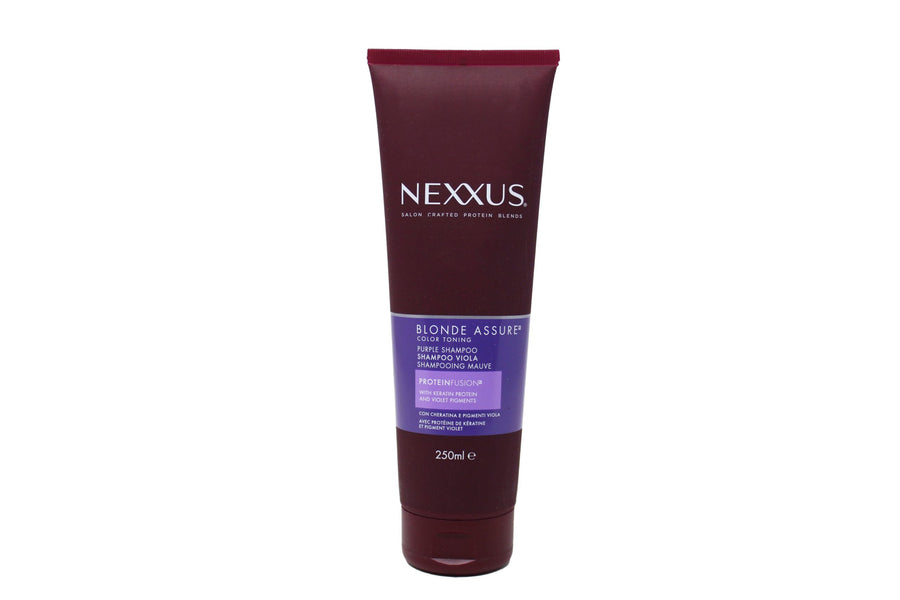 Nexxus-Blonde-Assure-Shampoo-Viola-Per-Capelli-ArgentatiDecolorati-Platino-E-Biondi-250-ml-