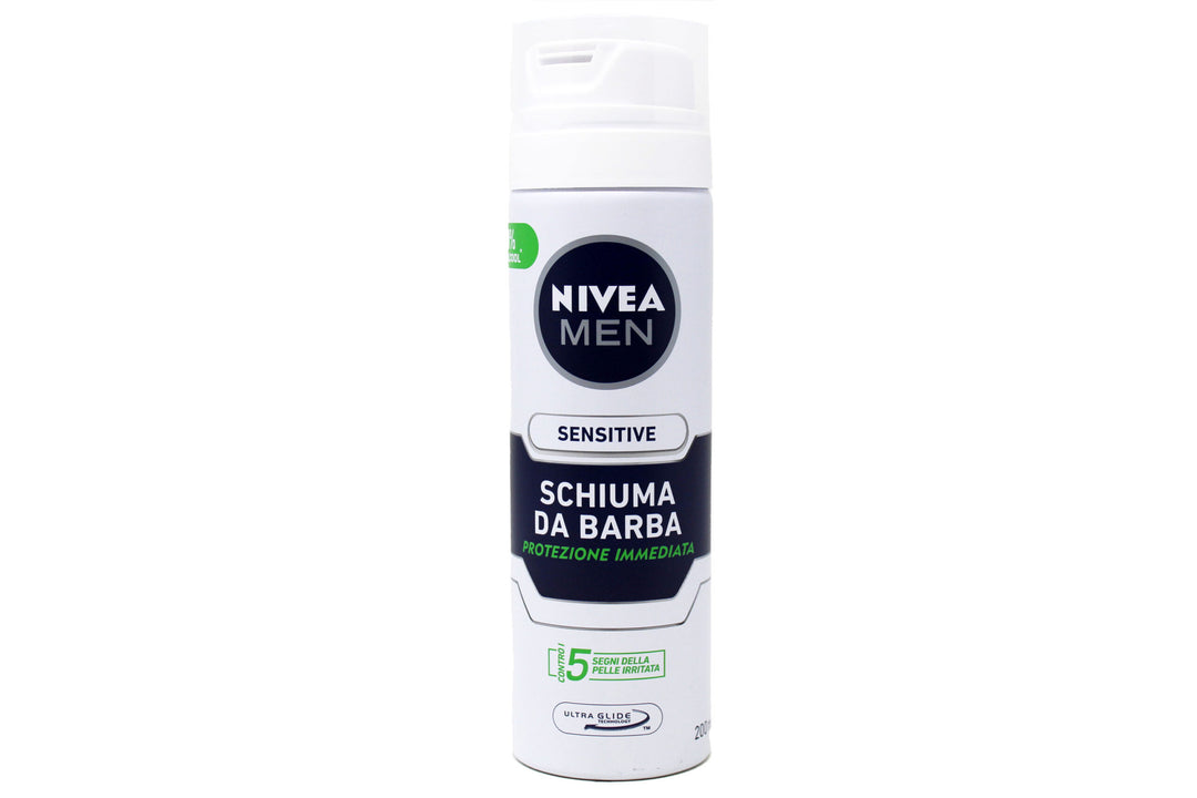Nivea Schiuma Da Barba Sensitive Protezione Immediata Per Pelle Irritata 200 ml