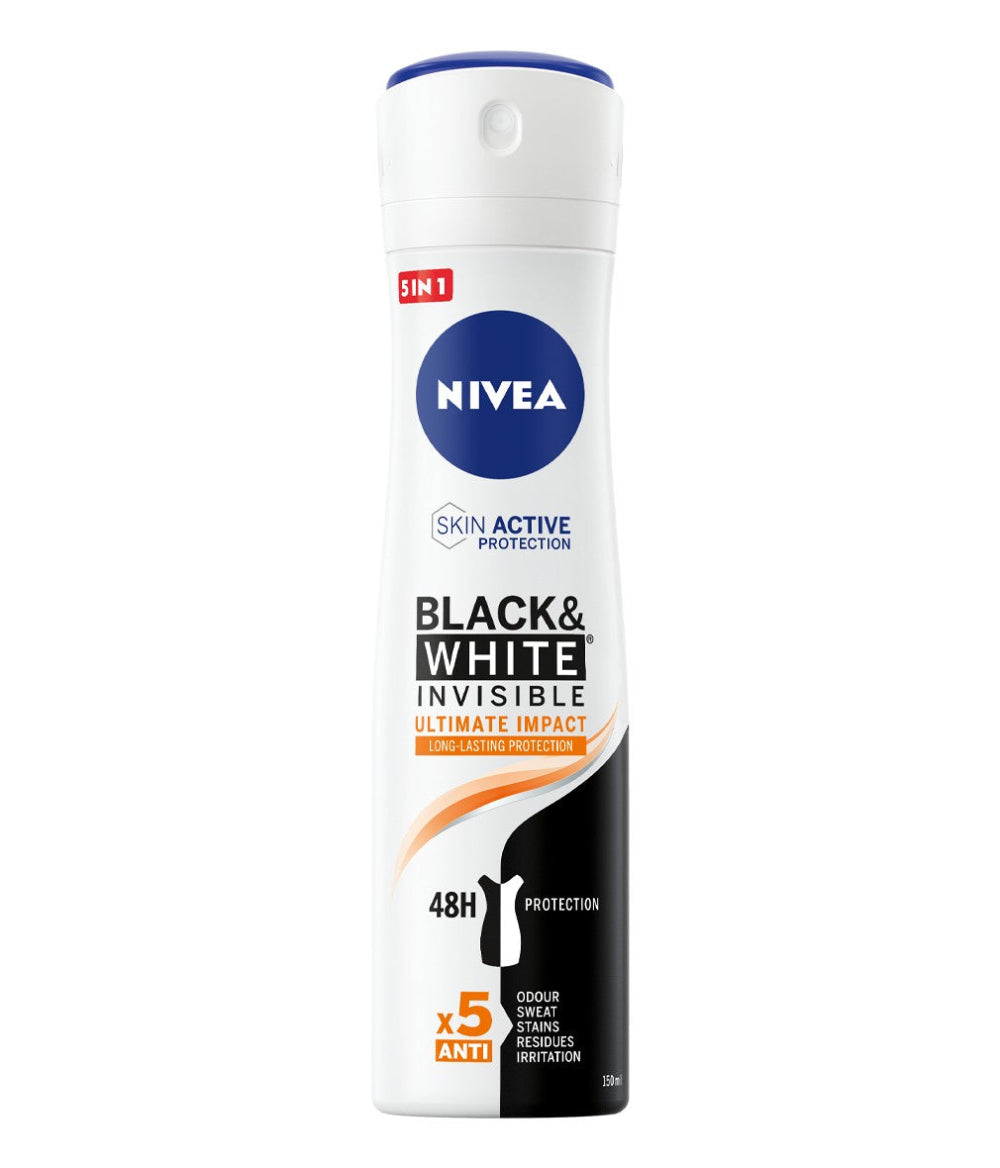 Nivea Deodorante Spray Black & White Invisible Ultimate Impact 150 ml