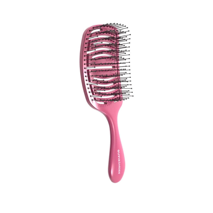 

Olivia Garden's Detangle Districante Brush for Medium Hair, Space Edition in Fuchsia Color.