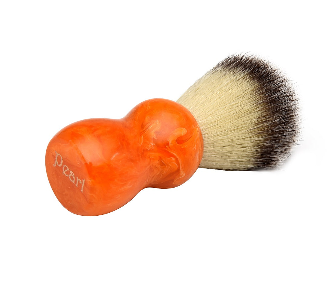 

"Orange SBB-12 Synthetic Bristle Shaving Brush"