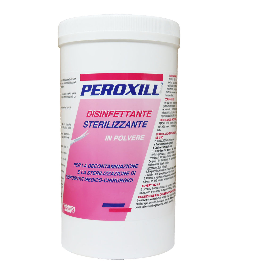 

Peroxill 2000 Disinfectant Sterilizing Powder for Medical Surgical Devices 1000 gr