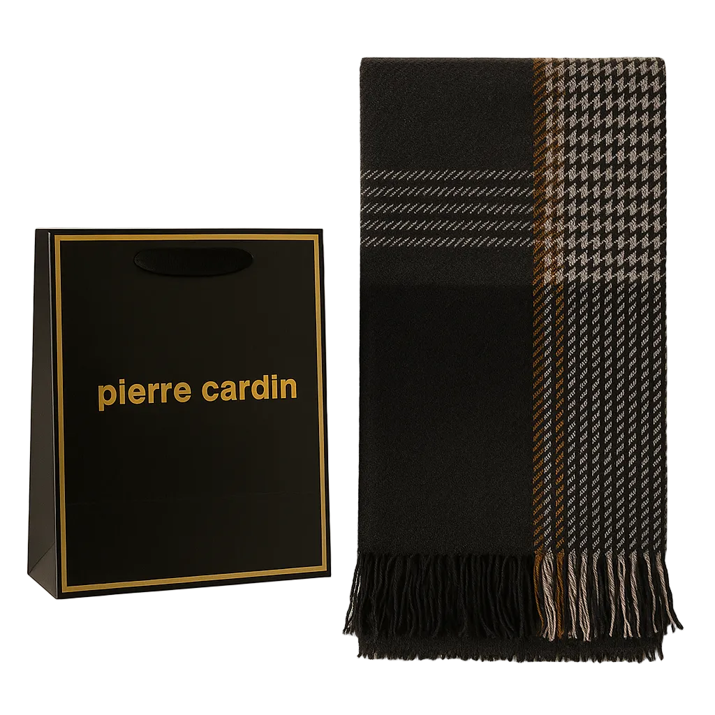Pierre Cardin Men's Scarf Pattern + Free Gift Bag
