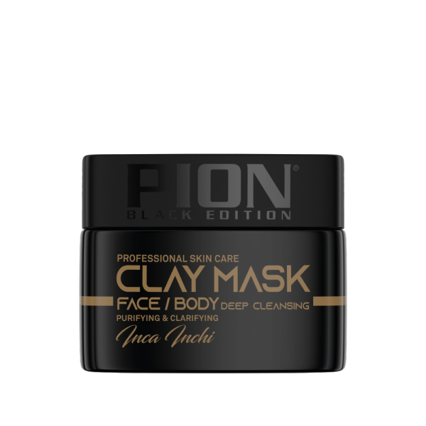 Pion Black Edition Clay Mask Inca Inchi Maschera Viso E Corpo All'Argilla Esfoliante E Idratante 350 gr