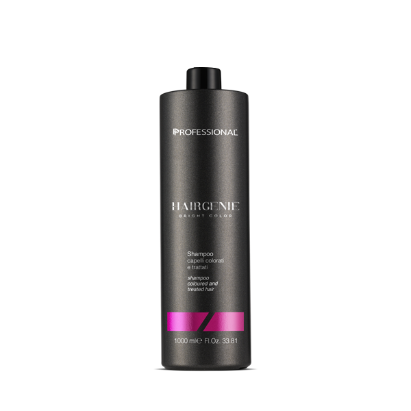 Profesjonalny szampon Hairgenie Bright Color do włosów farbowanych i traktowanych 1000 ml