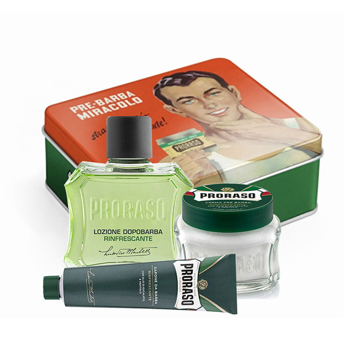 

The Proraso Set Gino Vintage Collection in a Metal Box