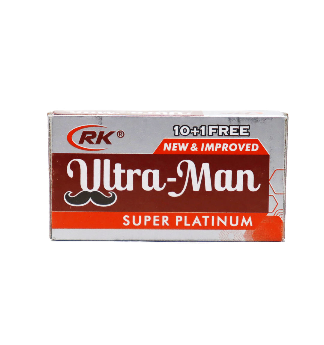 

RK Ultra Man Super Platinum Barber Blade Box of 10 pieces. 