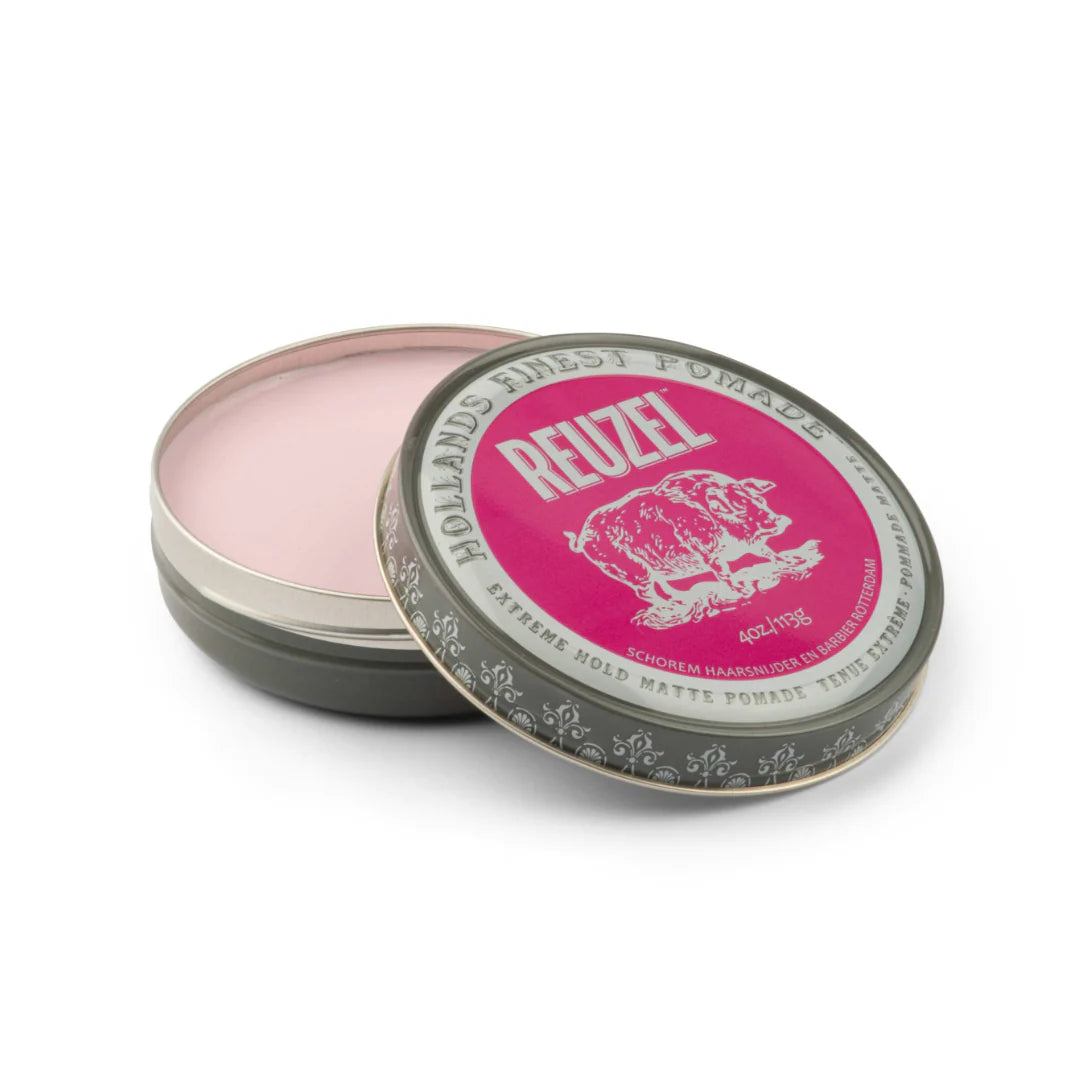 Reuzel Pink Extreme Hold Matte Pomade Tenuta Estrema 113 gr