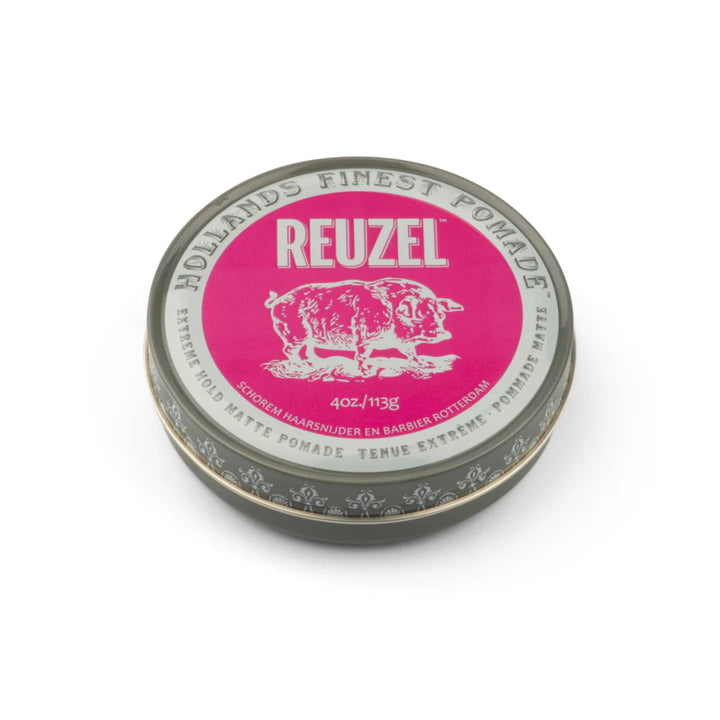 Reuzel Pink Extreme Hold Matte Pomade Tenuta Estrema 113 gr