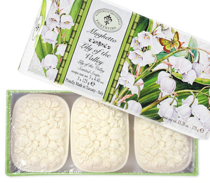 Saponificio Artigianale Fiorentino Set Seife Brunelleschi Oval Mughetto 3 Stk à 125 g