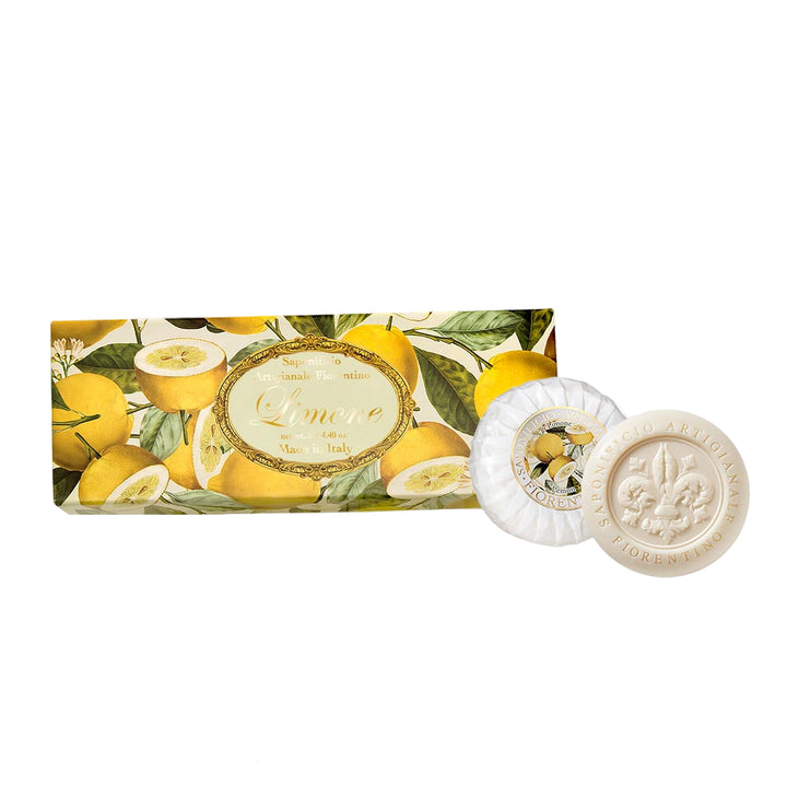 Saponificio Artigianale Fiorentino Set Seife Düfte Der Sonne Zitrone 3 Stk à 100 g