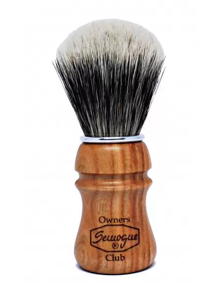 Semogue Soc C5 Cherry Shaving Brush In Synthetic And Badger Bristle