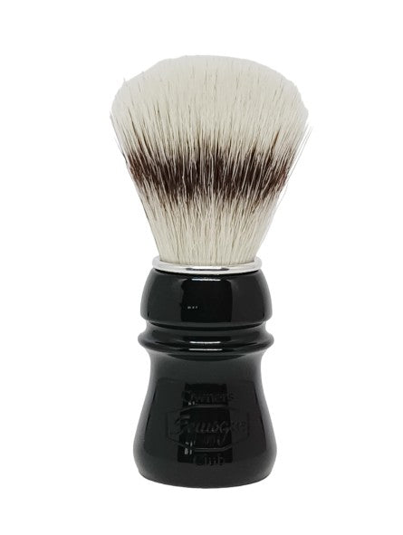 

Semogue Shaving Brush Soc C5 Silver Jet Black Synthetic Bristle