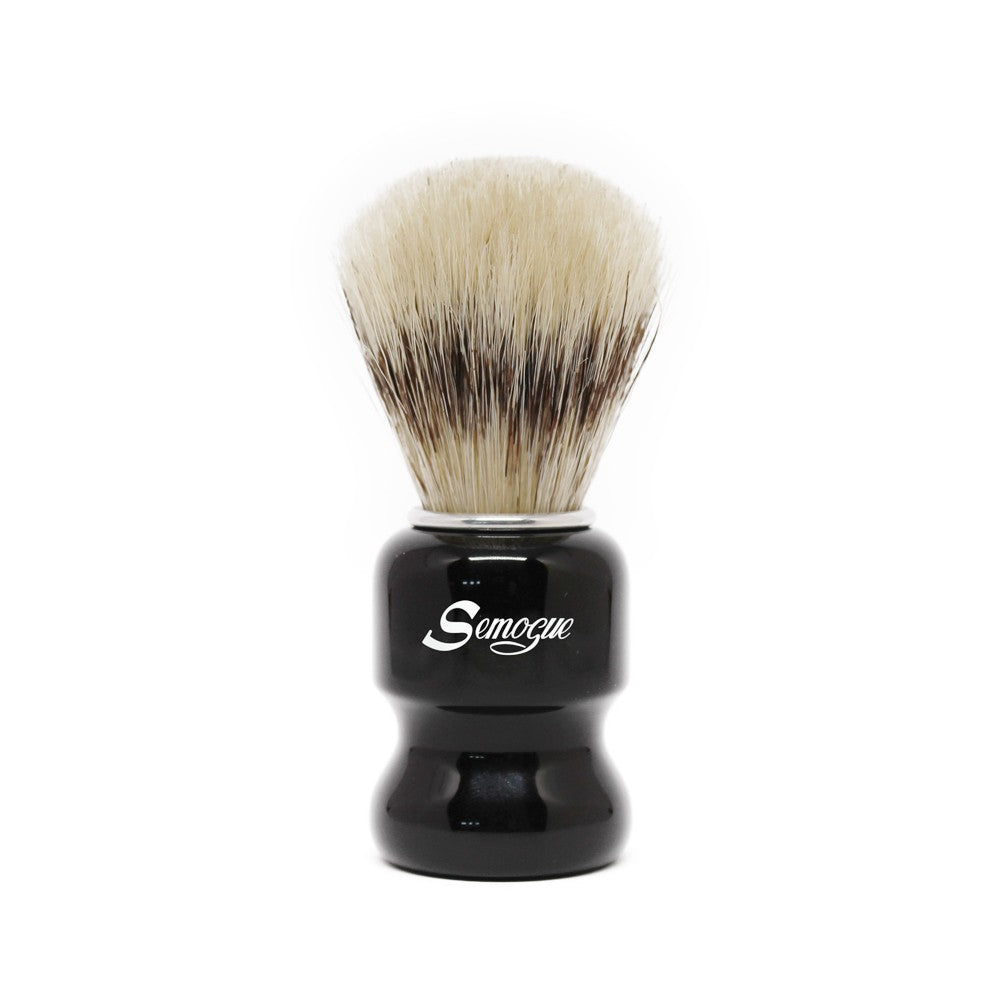 Semogue Torga C3 Jet Black Shaving Brush In Synthetic Bristle