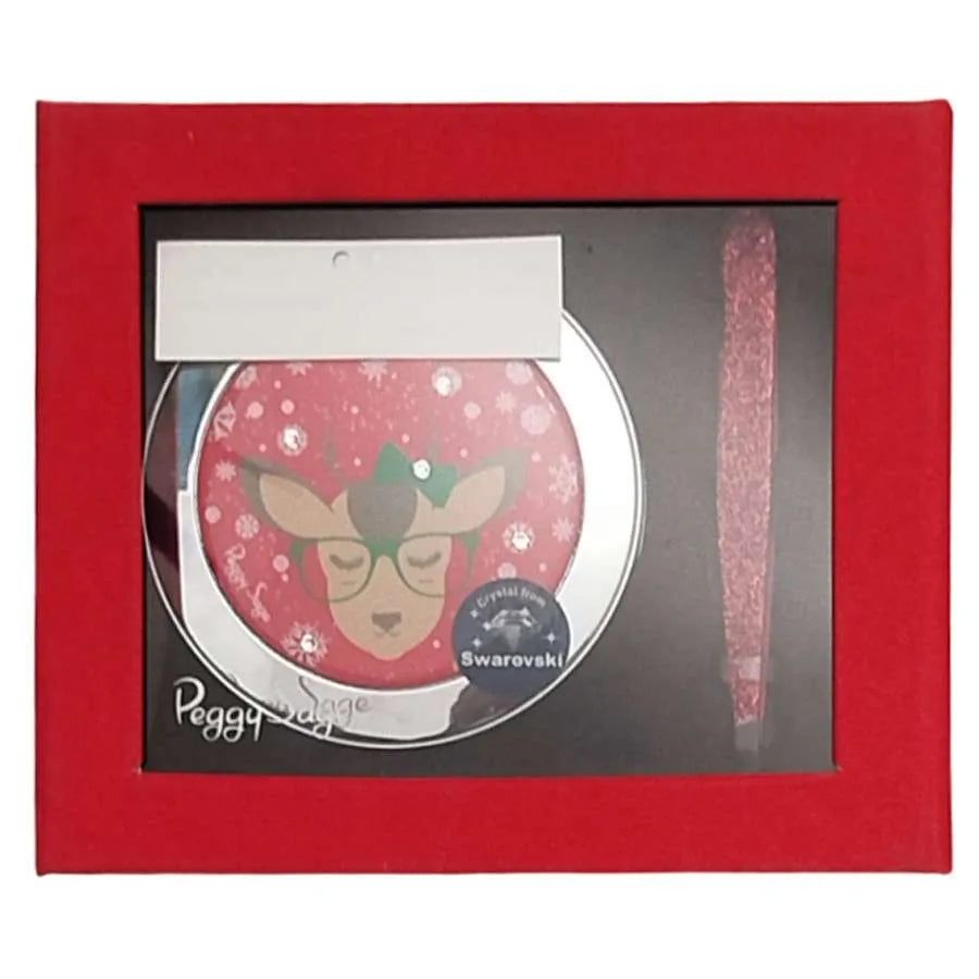 Peggy Sage Set Regalo Specchietto E Pinzetta Natale
