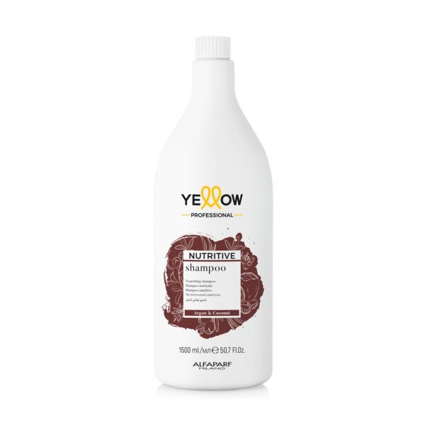 Alfaparf Yellow Nutritive Shampoo für nährendes Haar mit Argan- und Kokosöl 1500 ml