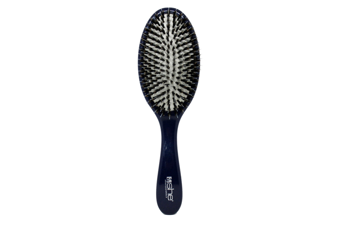 

She is a Professional Detangling Brush with Shiny Blue Natural Bristles FB 511.