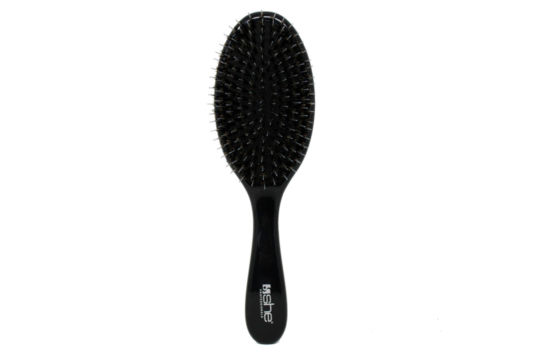 

"She is a professional Detangling Brush with Natural Glossy Black Bristles FB 511."
