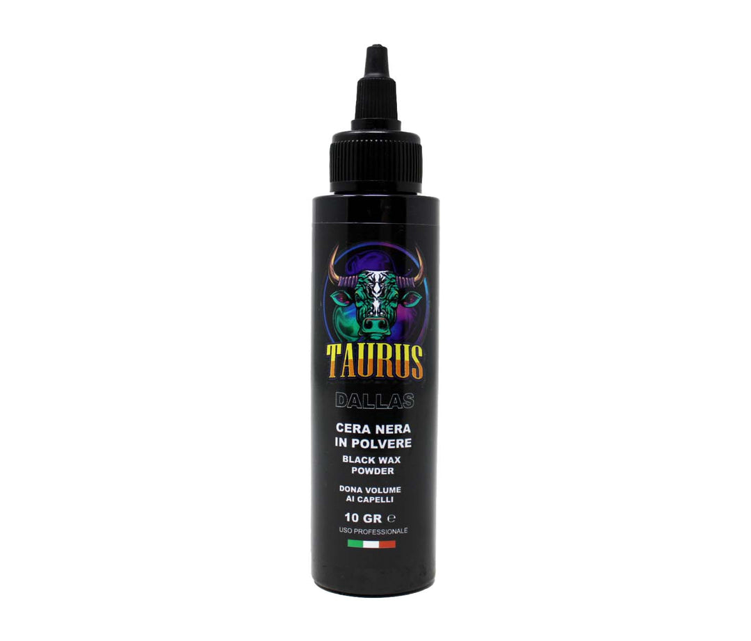 Taurus Cera Nera In Polvere Per Capelli Effetto Volumizzante Opaco E Fissante Dallas 10 gr