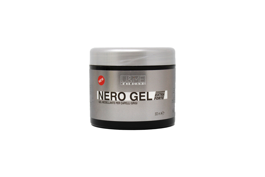 U & ME Hair Care Gel Modellante Per Capelli Grigi Colore Nero 500 ml