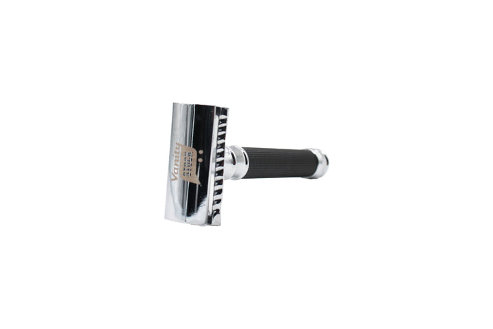

Vanitystock Safety Razor Black And Silver Closed Comb