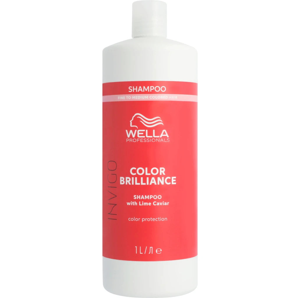 Wella Invigo Color Brilliance Shampoo Per Capelli Colorati Normali E Fini Con Caviale Di Limone 1000 ml