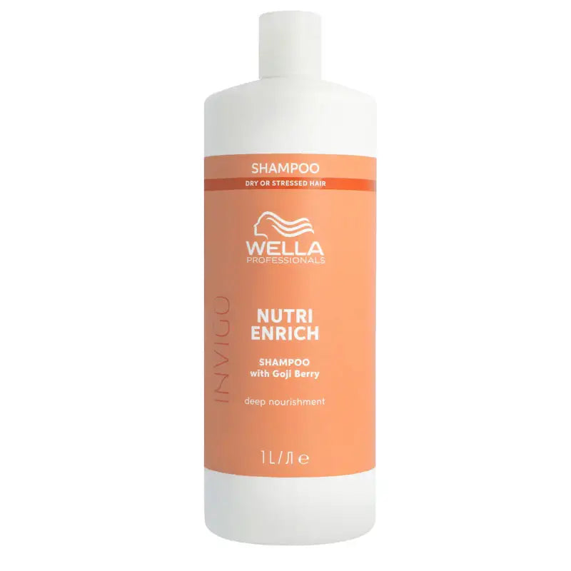 

Wella Invigo Nutri Enrich Shampoo Nutrient for Dry and Fragile Hair with Goji Berries, 1000 ml.