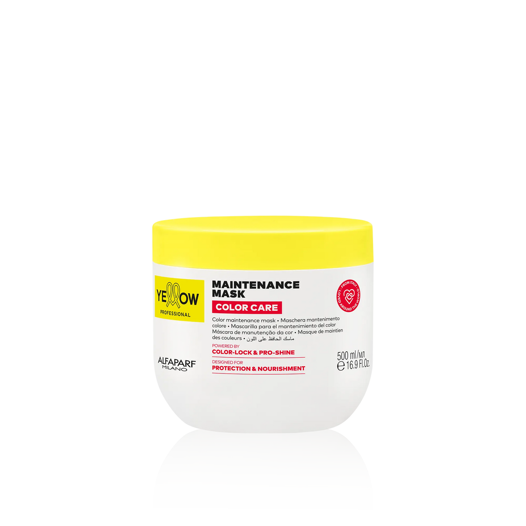 Alfaparf Yellow Professional Color Care Maintenance Mask Maschera Nutriente E Protettiva Per Capelli Colorati 500 ml