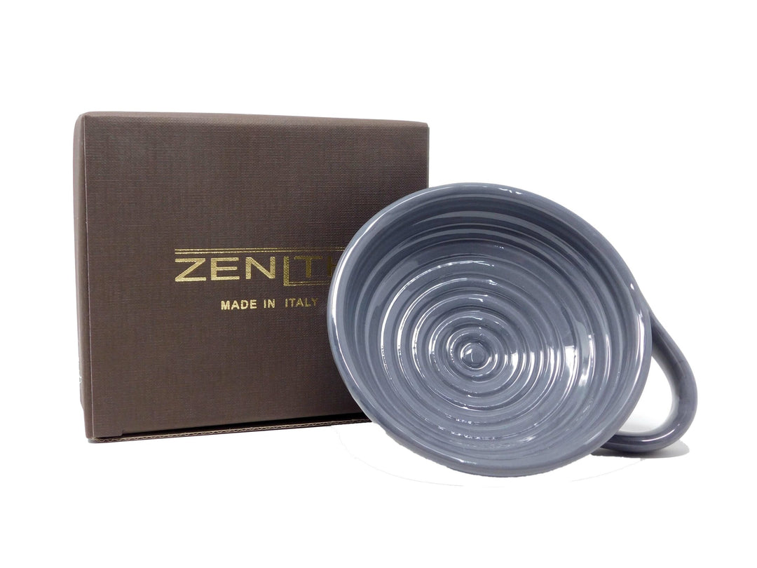 

Zenith Ceramic Bowl for Handcrafted Grey Shaving Soap