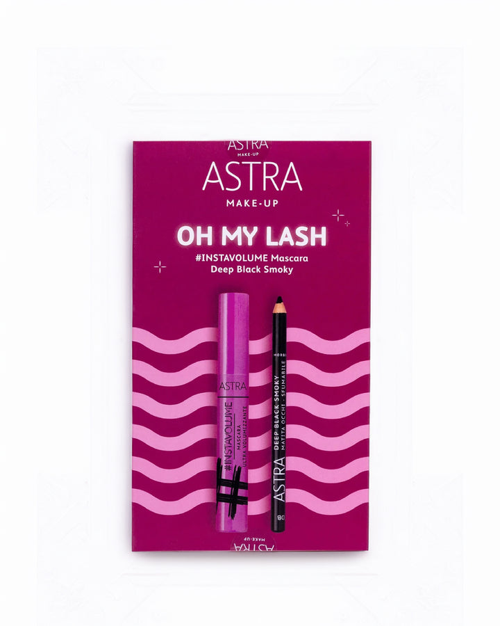 Astra Make-Up Oh My Lash Kit Mascara Instavolume + Deep Black Smoky Pencil